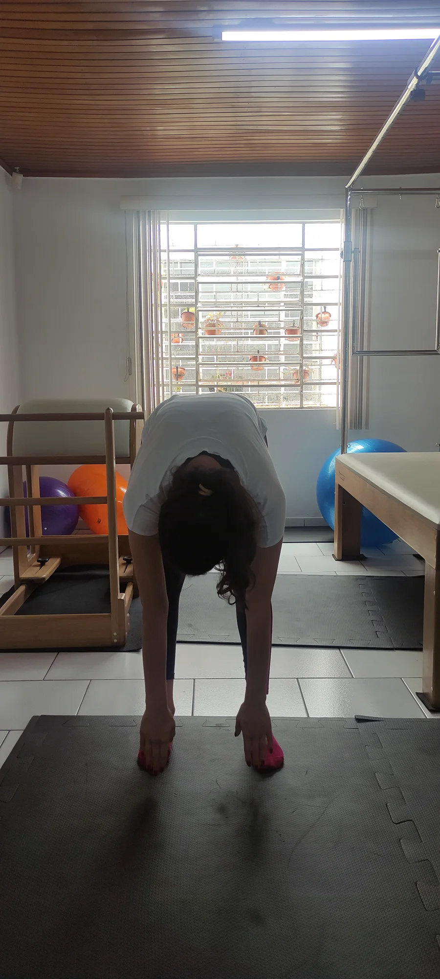 Registro de análise postural para observação de escoliose